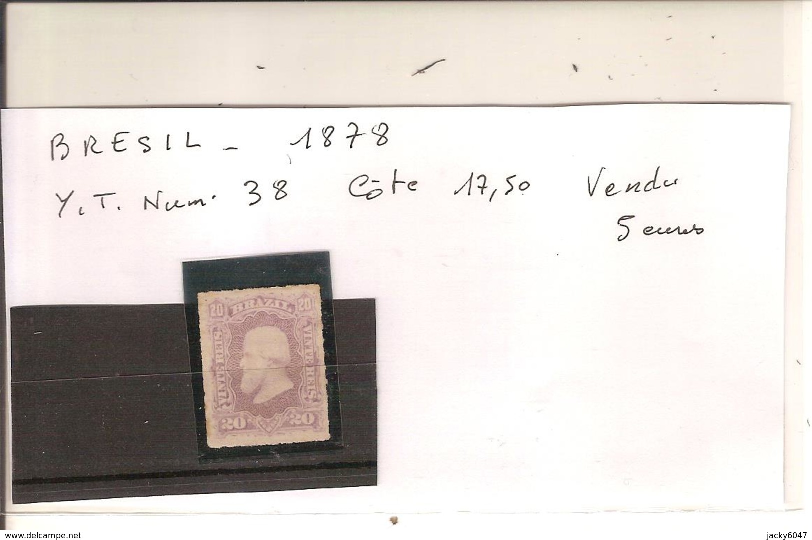 Brésil - 1878 - Y/T Num 38 Côte 17,50 Vendu 5euros - Unused Stamps