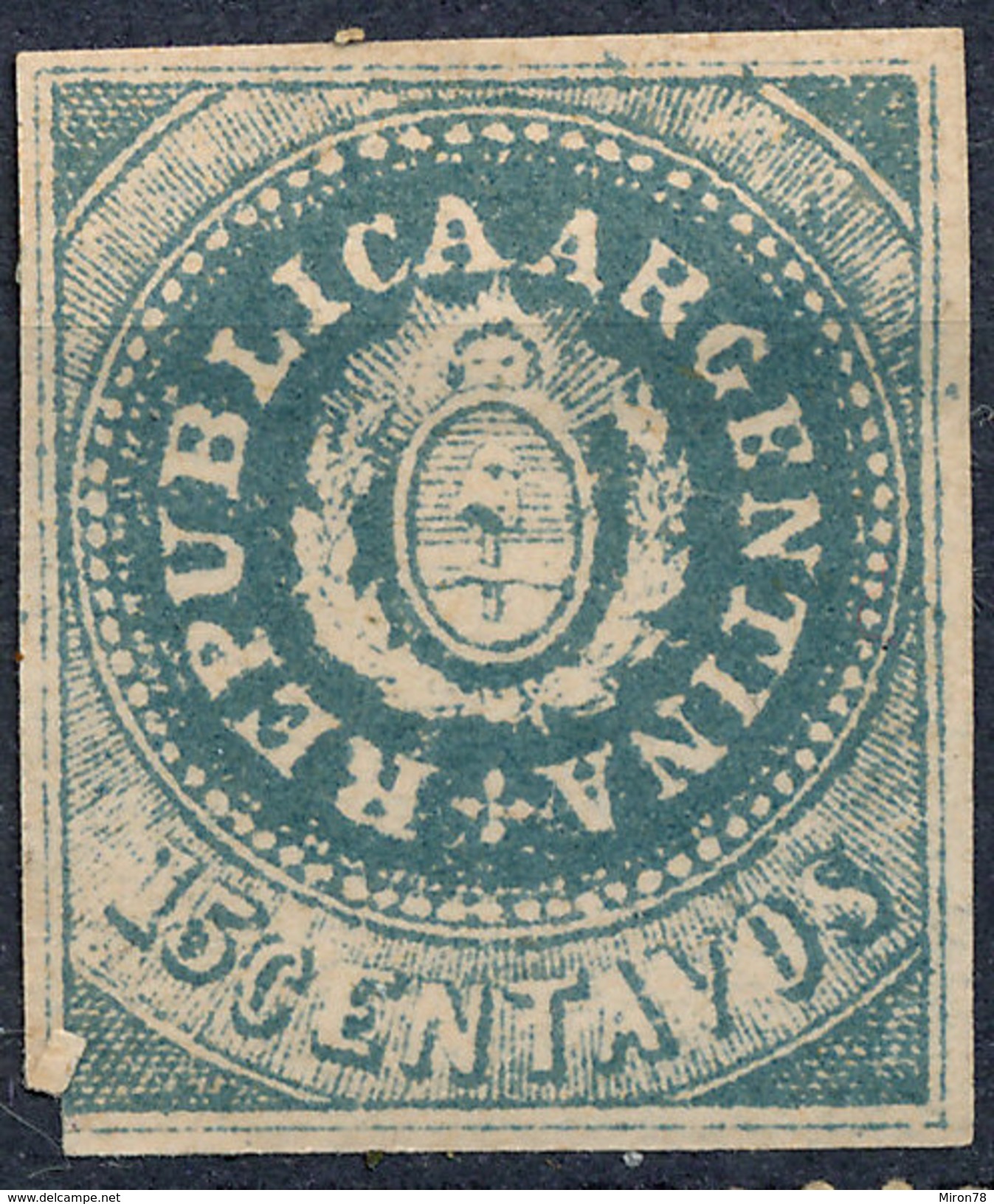 Stamp Argentine Republic 1862 15c Mint  Lot#22 - Neufs
