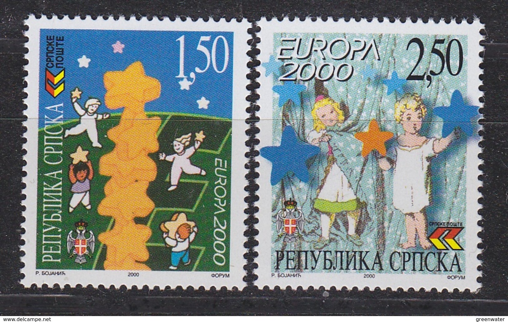 Europa Cept 2000 Bosnia/Herzegovina Serbia 2v  ** Mnh (34709) - 2000