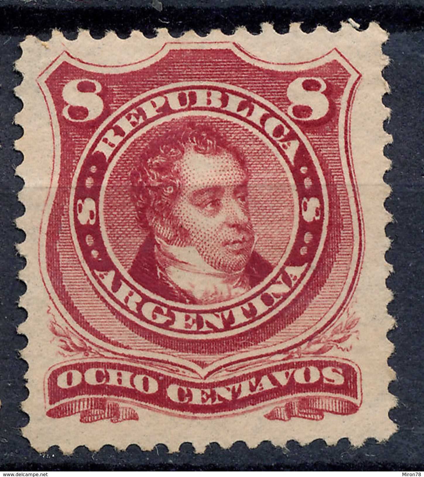 Stamp Argentine Republic  8c Lot#52 - Nuevos