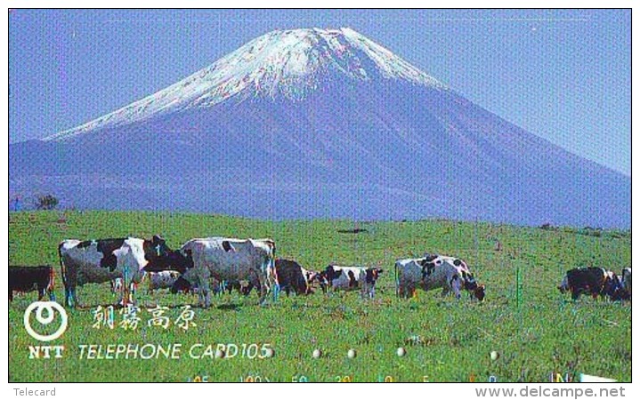 Télécarte JAPON * 291-109 * VACHE (695) COW * KOE * BULL * TAUREAU * KUH * PHONECARD JAPAN * TELEFONKARTE * VACA TAURUS - Vacas