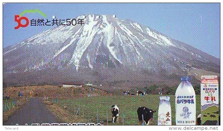 Télécarte JAPON *  * VACHE (707)  COW * KOE * BULL * TAUREAU * KUH * PHONECARD JAPAN * TK * VACA TAURUS - Vacas