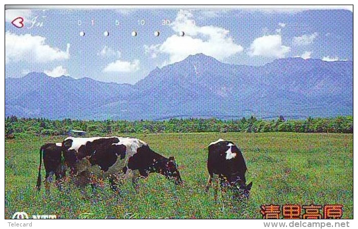 Télécarte JAPON *  * VACHE (708)  COW * KOE * BULL * TAUREAU * KUH * PHONECARD JAPAN * TK * VACA TAURUS - Vacas