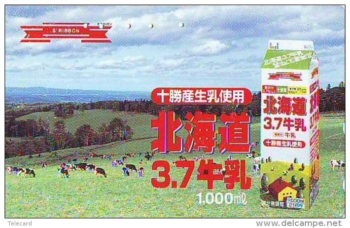 Télécarte JAPON *  * VACHE (709)  COW * KOE * BULL * TAUREAU * KUH * PHONECARD JAPAN * TK * VACA TAURUS - Cows