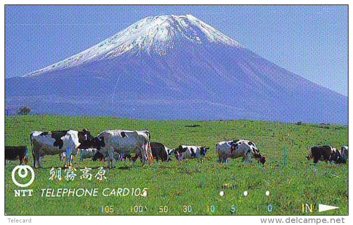 Télécarte JAPON * 291-109 * VACHE (706)  COW * KOE * BULL * TAUREAU * KUH * PHONECARD JAPAN * TK * VACA TAURUS - Mucche