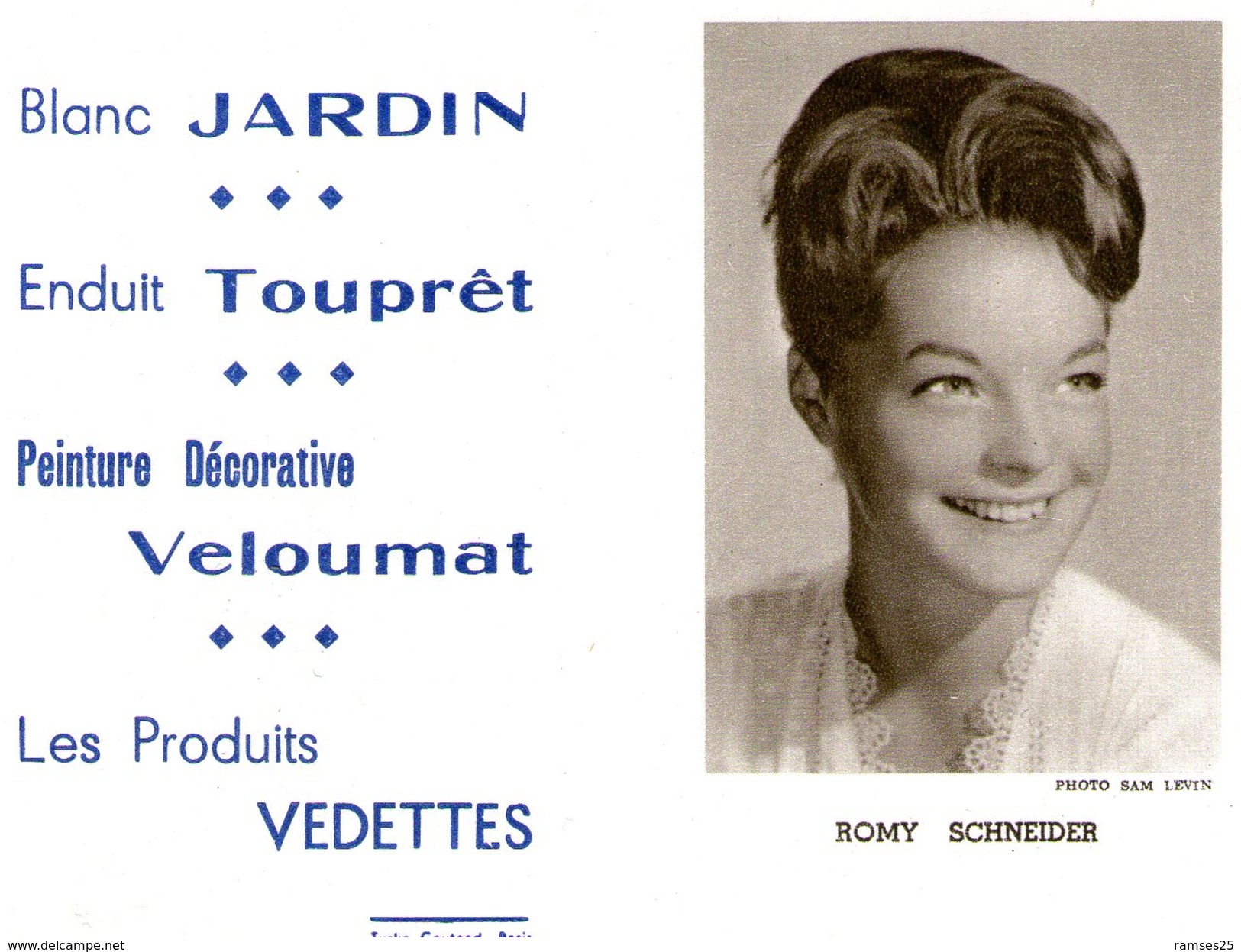 (12) Calendrier 1961 Romy Schneider  Produit Vedettes (bon Etat) - Klein Formaat: 1961-70