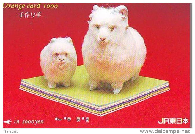 CARTE PREPAYEE JAPON ZODIAQUE  MOUTON * TK STERNZEICHEN SCHAF (358) SHEEP SCHAAP  GOAT STEENBOK HOROSCOPE * Phonecard - Zodiaque