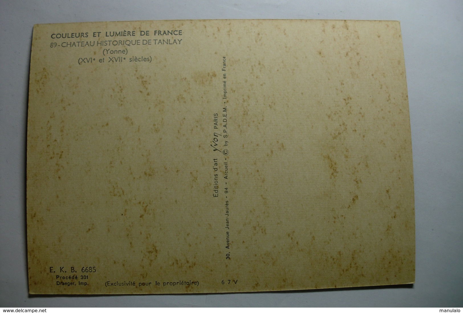 D 89 - Château De Tanlay - Tanlay