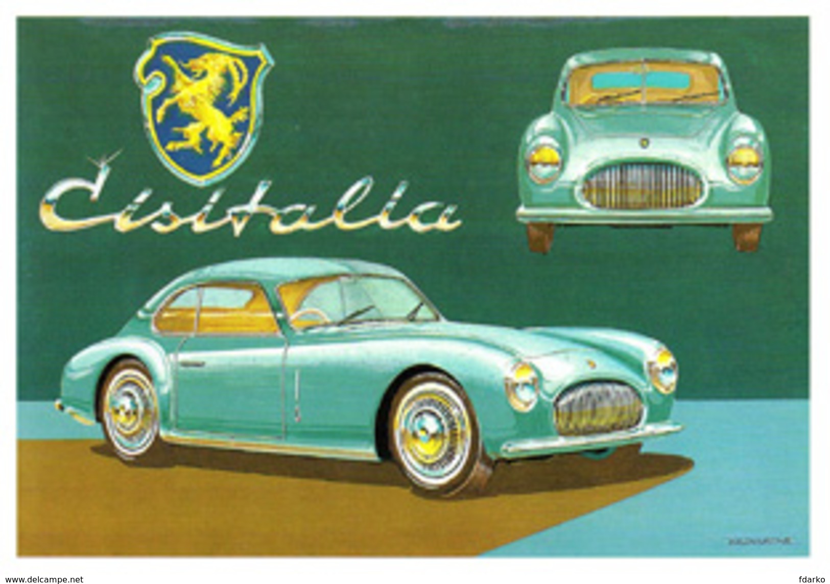 Auto Cisitalia 202 Coupe'  Sport Pinifarina Brovarone A. CPM Pinin Farina - Automobilismo - F1