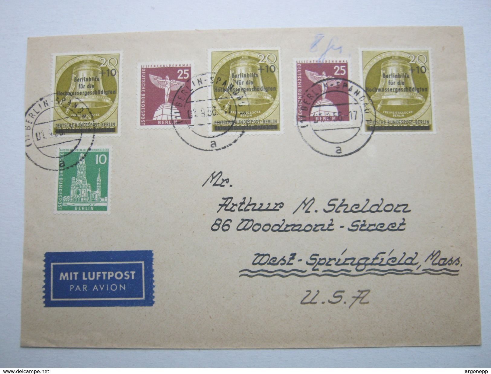 1956 , Brief Mit Guter Frankatur In Die USA - Briefe U. Dokumente