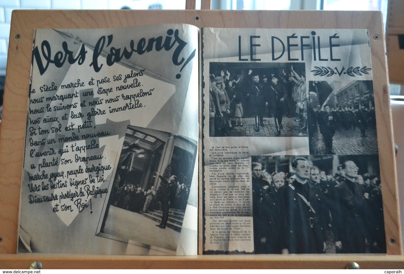 La Legion Wallonie. Plaquette Originale De 32 Pages éditée En 1941 Au Départ Des Volontaires Et De Léon Degrelle;. - Français