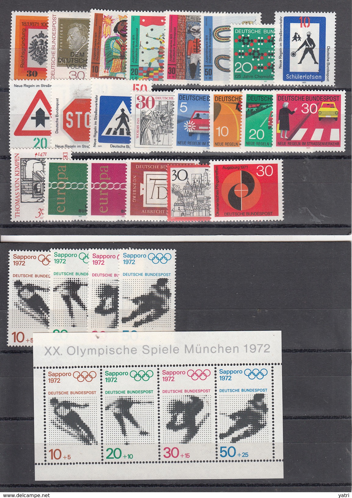 Germania Federale - 1971 - Annata Completa ** | Complete Year Set MNH - Ungebraucht