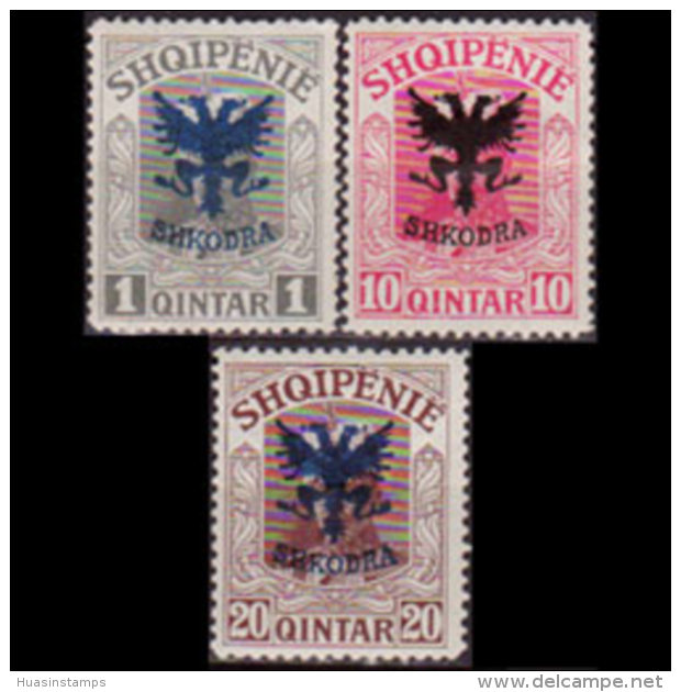ALBANIA 1920 - Scott# 120-2 King Opt. 1-20q LH - Albania