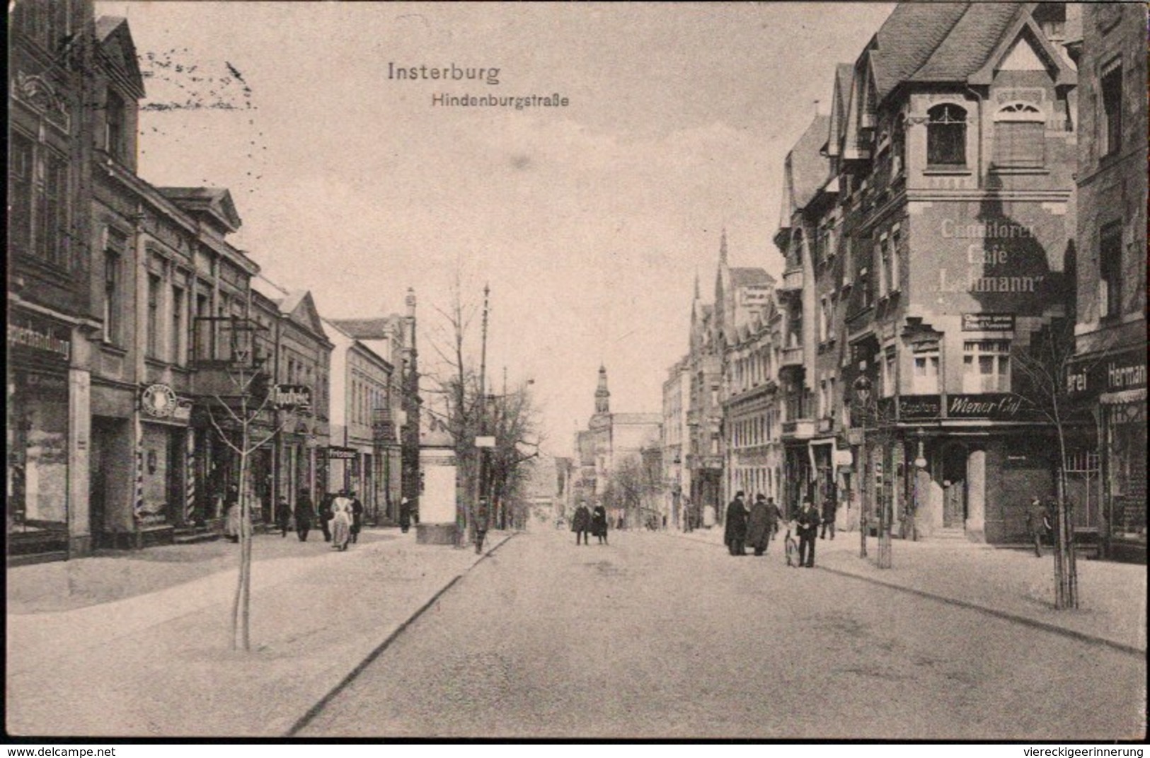 ! Alte Ansichtskarte Insterburg In Ostpreussen, Hindenburgstraße, 1916 - Ostpreussen