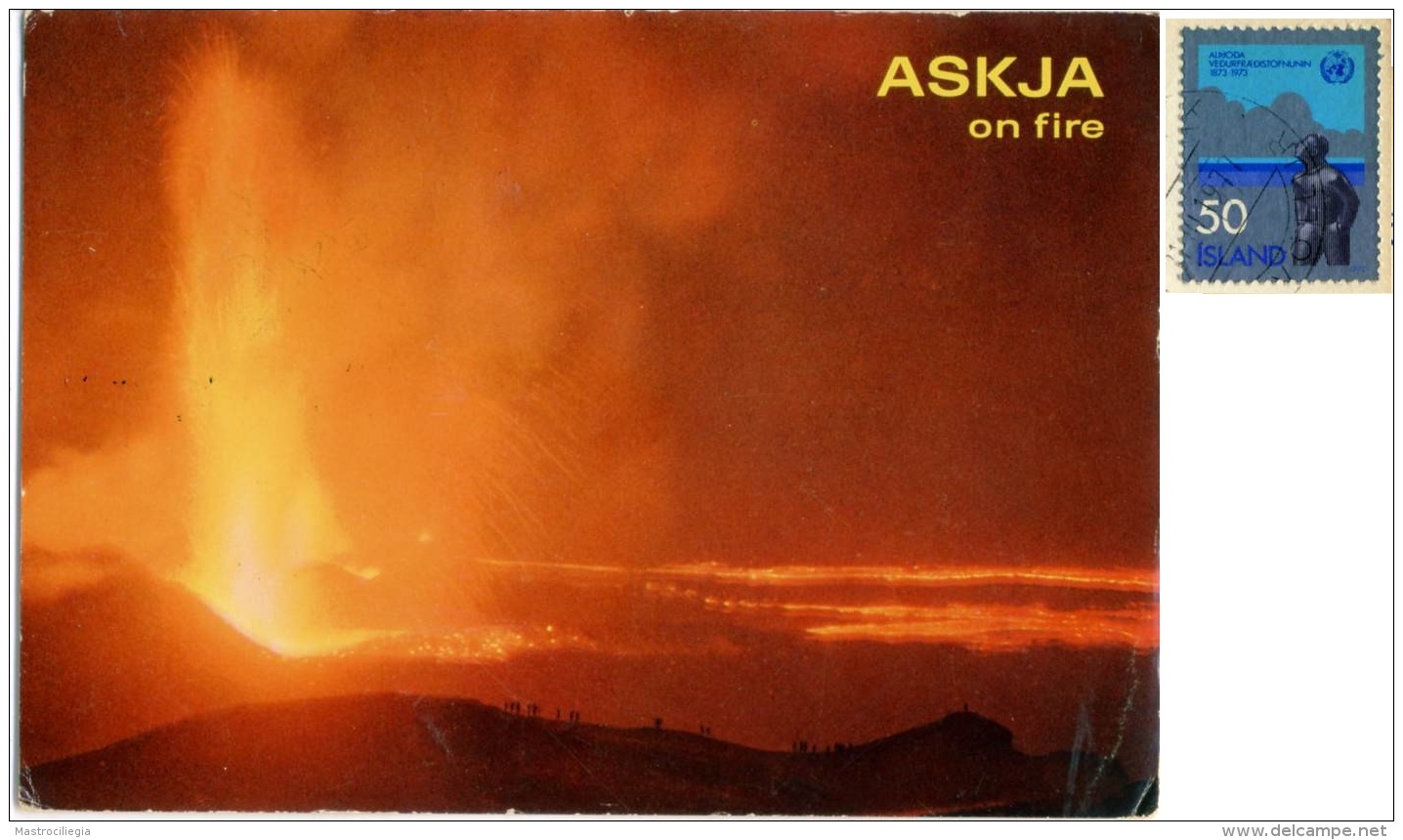 ISLAND  ICELAND  ISLANDA  ASKJA  The Eruption Of  Volcano Askja In 1961  Nice Stamp - Islanda