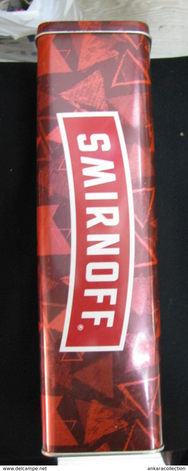 AC - SMIRNOFF VODKA EMPTY TIN BOX BLIK FROM TURKEY - Cannettes