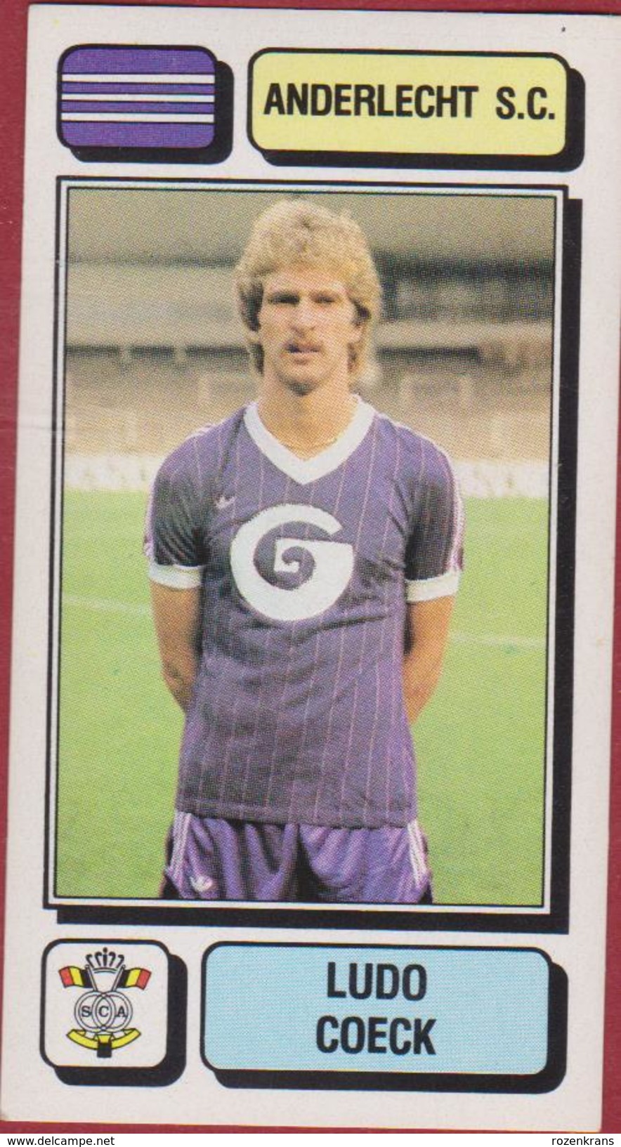 Panini Football Voetbal 83 1983 Sticker Autocollant Royal Sporting Club Anderlecht RSC RSCA Nr. 16 Ludo Coeck - Sport