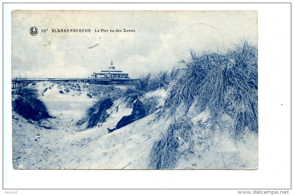 Blankenberghe - Le Pier Vu Des Dunes / PHOB 55* (1922 Avec Timbre Taxe) - Blankenberge