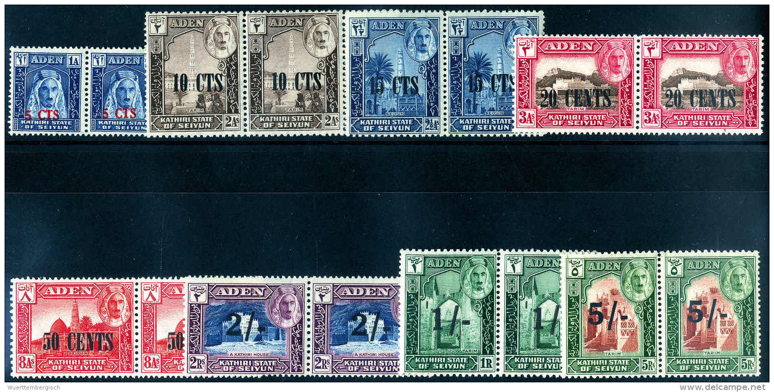 ** 5 C.-5 Sh., Tadellos Postfr. Serie In Waagr. Paaren.Katalogpreis: 96,- - Altri & Non Classificati