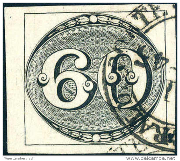 Gest. 60 R., Breitrandiges Und Sch&ouml;n Gestplt. Luxusst&uuml;ck, Sign. K&ouml;hler, Fotobefund Eichele. (Scott... - Altri & Non Classificati