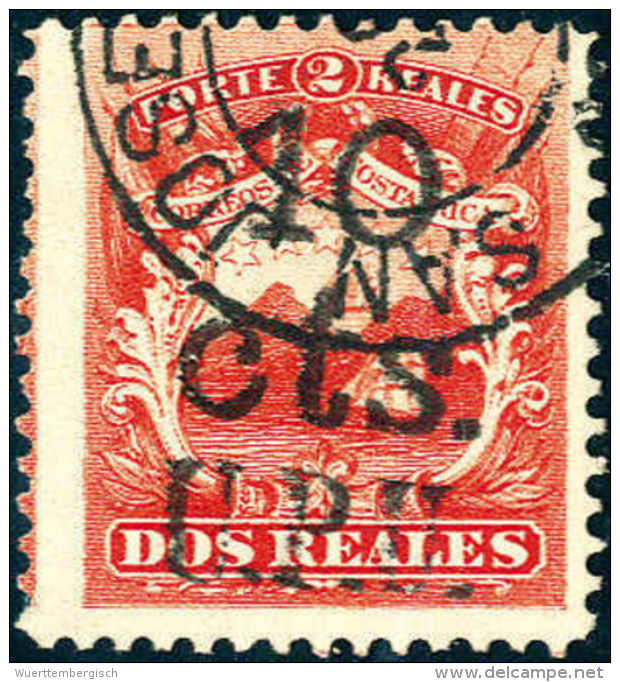 Gest. 10 Cts.U.P.U. A. 2 R. Rot, 1881, Tadellos Gestempelt. Selten. (Michel: 8II) - Autres & Non Classés