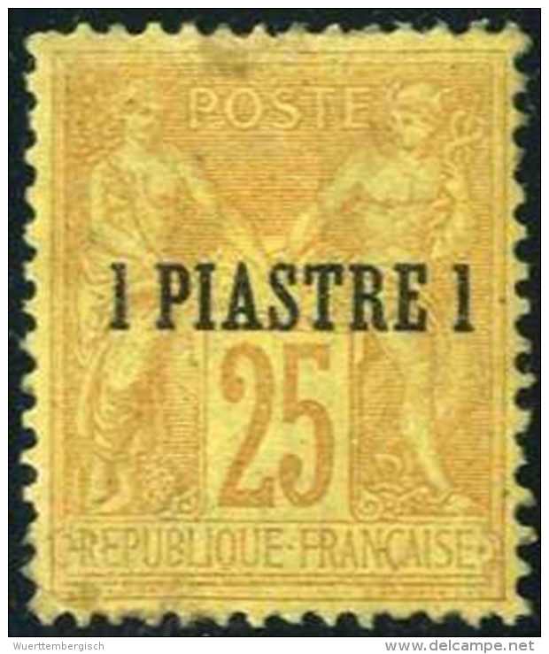 * 1 Pia. A. 25 C., Tadellos Ungebr., Sign. Brun.Katalogpreis: 350,- (Michel: 1) - Autres & Non Classés