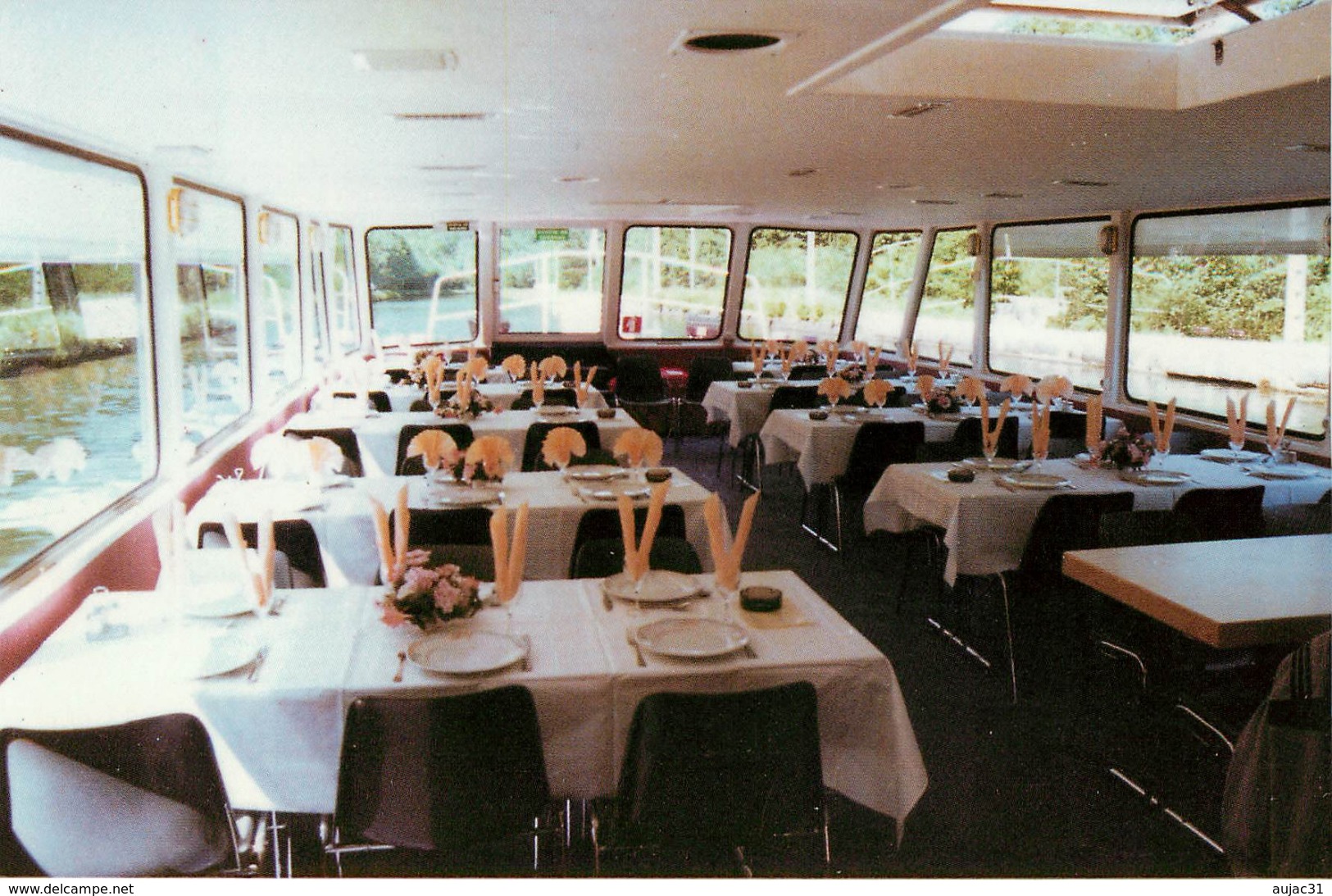 Dép 57 - Saint Louis Arzviller - Bateau Restaurant Le Rohan - Vue Sur La Salle Panoramique - Site Du Plan Incliné - Arzviller