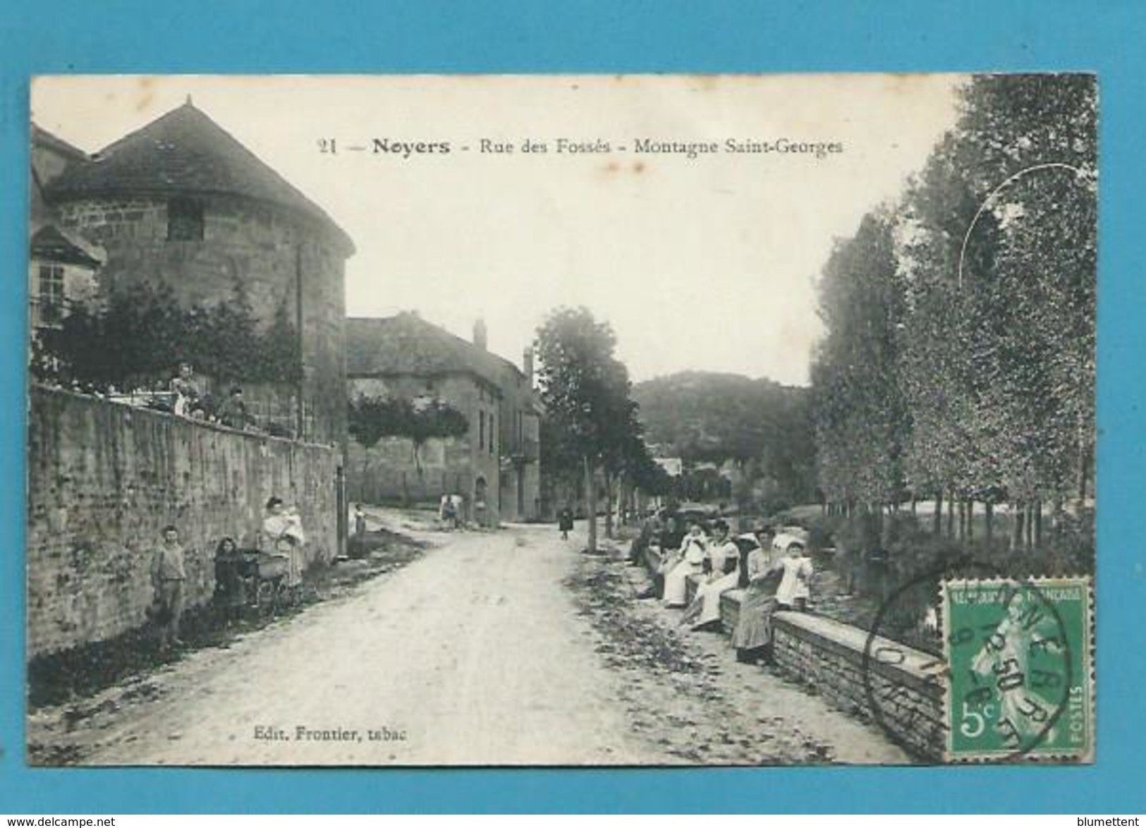 CPA 21 - Rue Des Fossés - Montagne Saint-Georges NOYERS 89 - Noyers Sur Serein