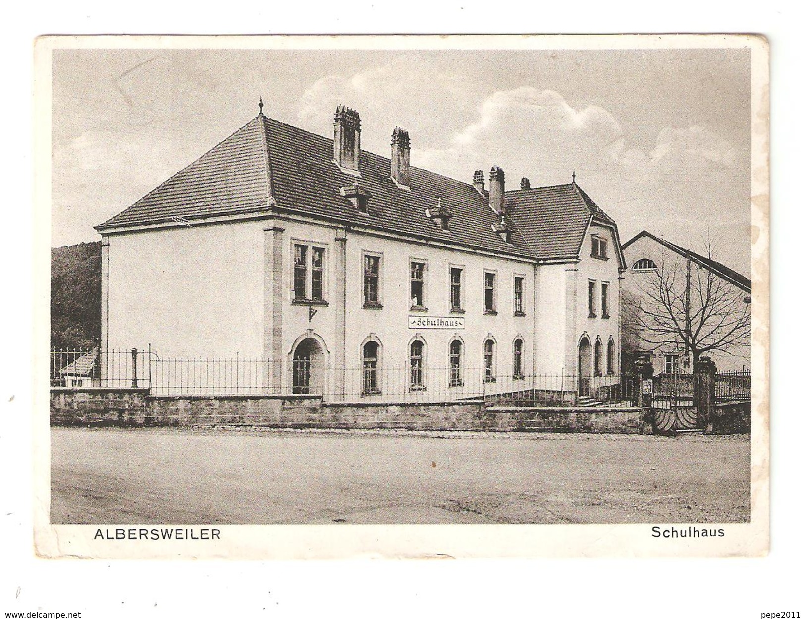 CPA Allemagne ALBERTSWEILER Bei SAARBURG Schulhaus Ecole - Saarburg