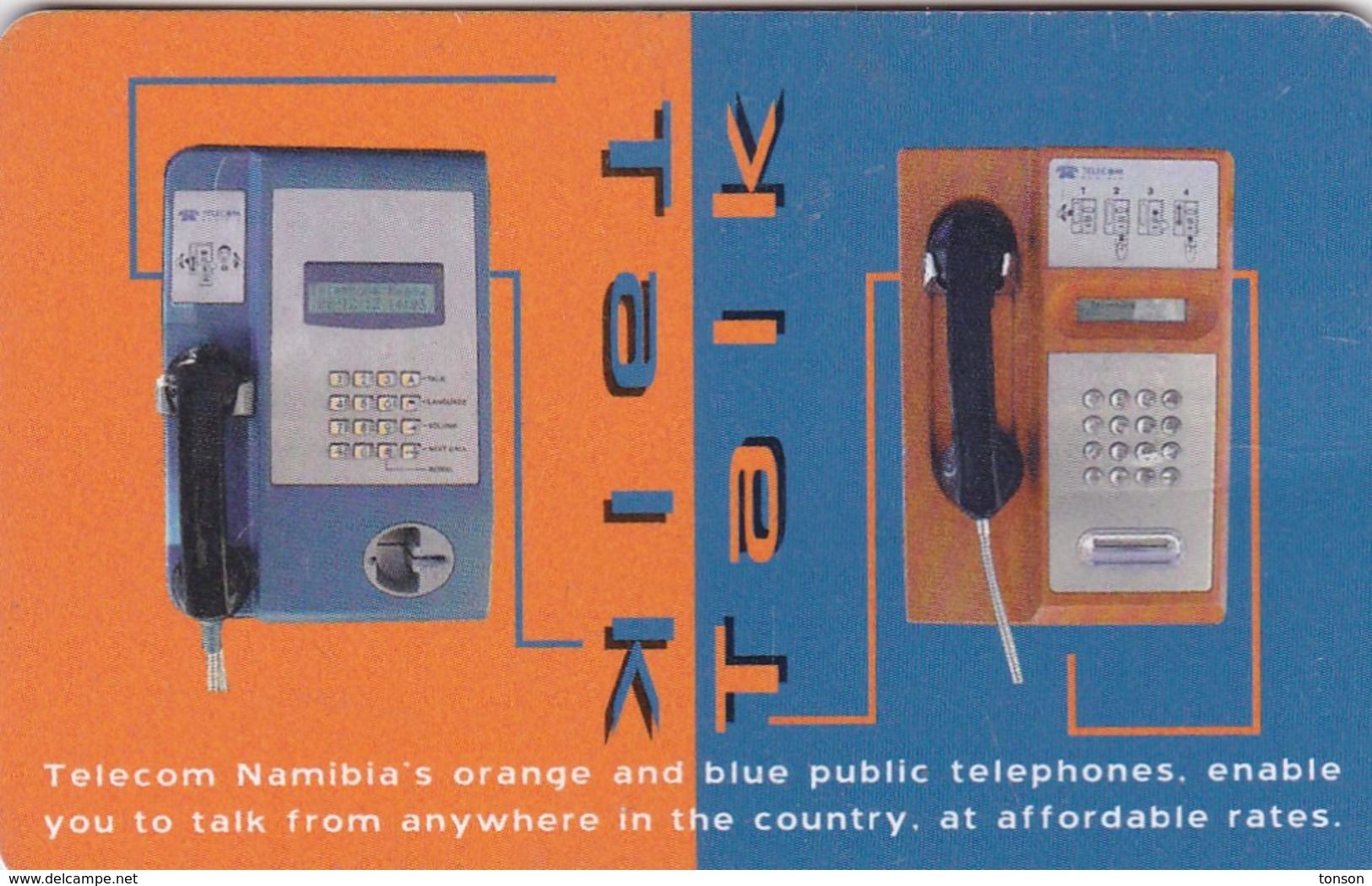 Namibia, NMB-197, Talk Talk: Anytime, Anywhere, 2 Scans.  Please Read - Namibia