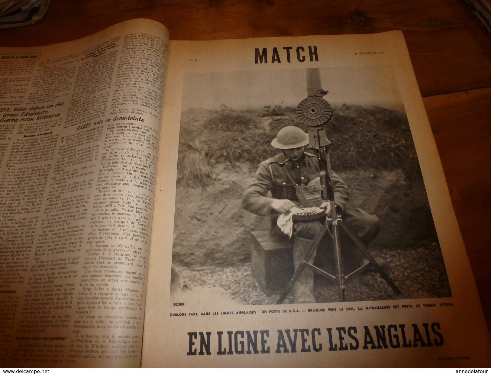 1939 MATCH:The English In War; Pologne;USA;Combat Aérien Curtiss Français Contre Messerschmitt;Le Photographe Brady - Français