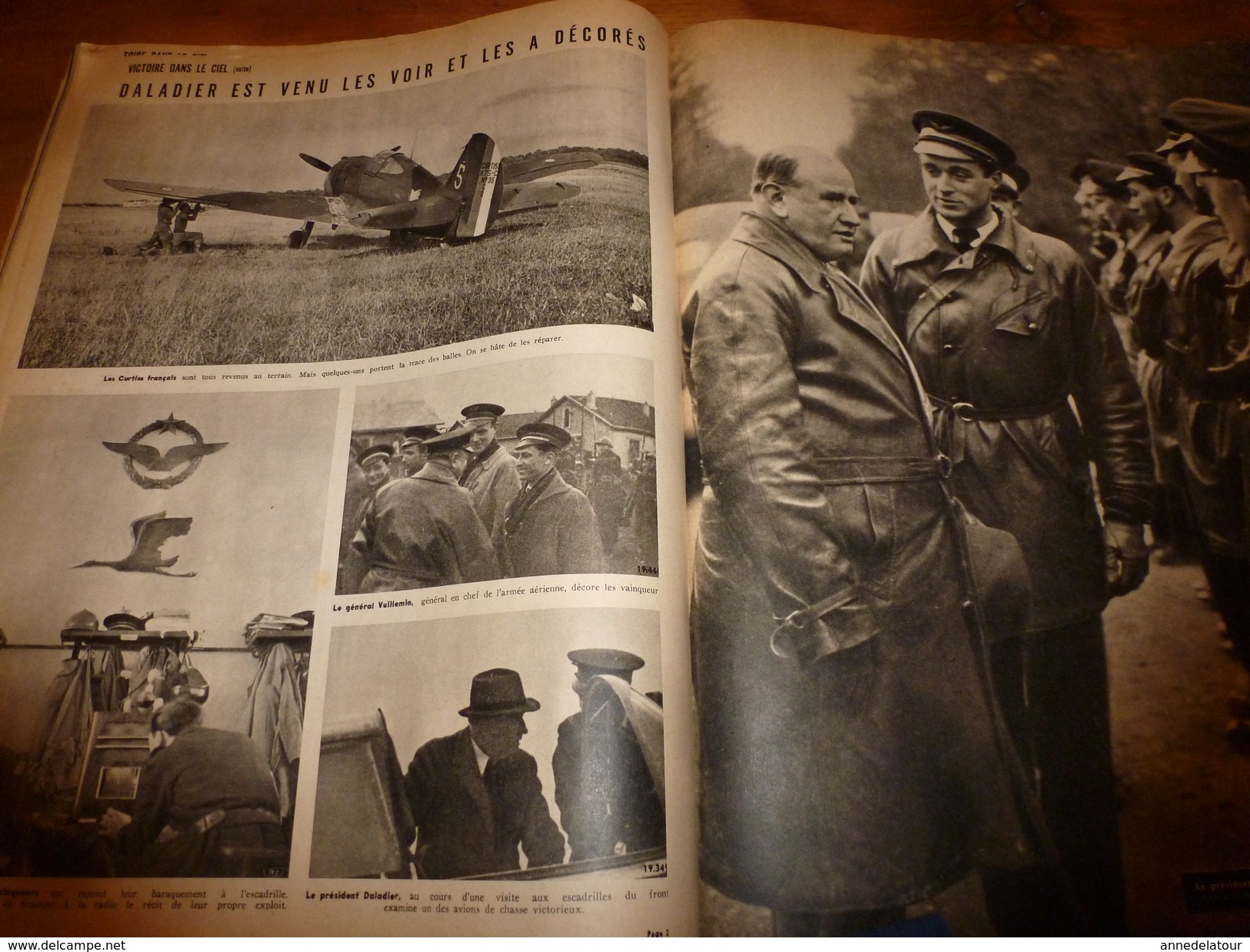 1939 MATCH:The English in war; Pologne;USA;Combat aérien Curtiss français contre Messerschmitt;Le photographe Brady