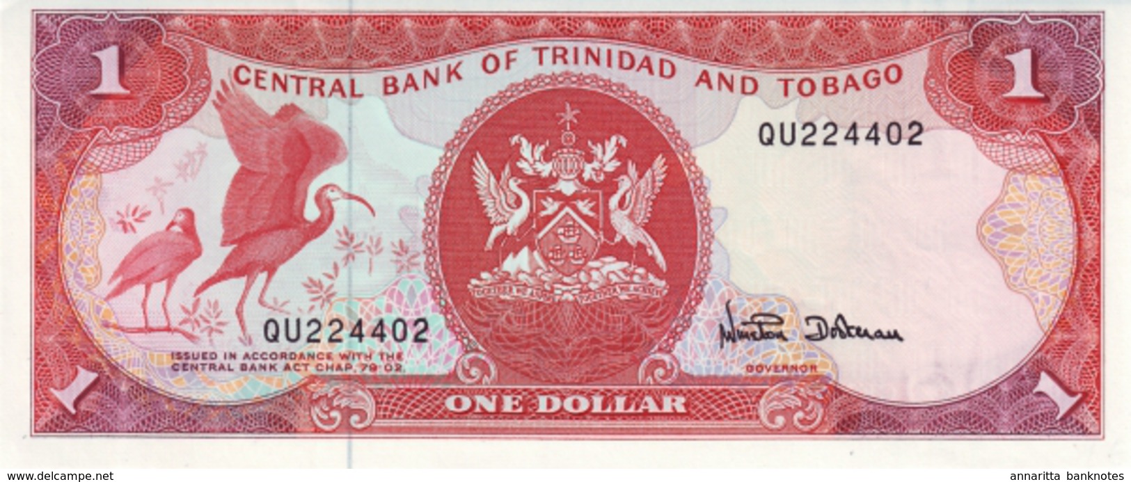TRINIDAD & TOBAGO 1 DOLLAR ND (1997) P-36d UNC SIGN. DOOKERAN [TT211d] - Trinidad & Tobago