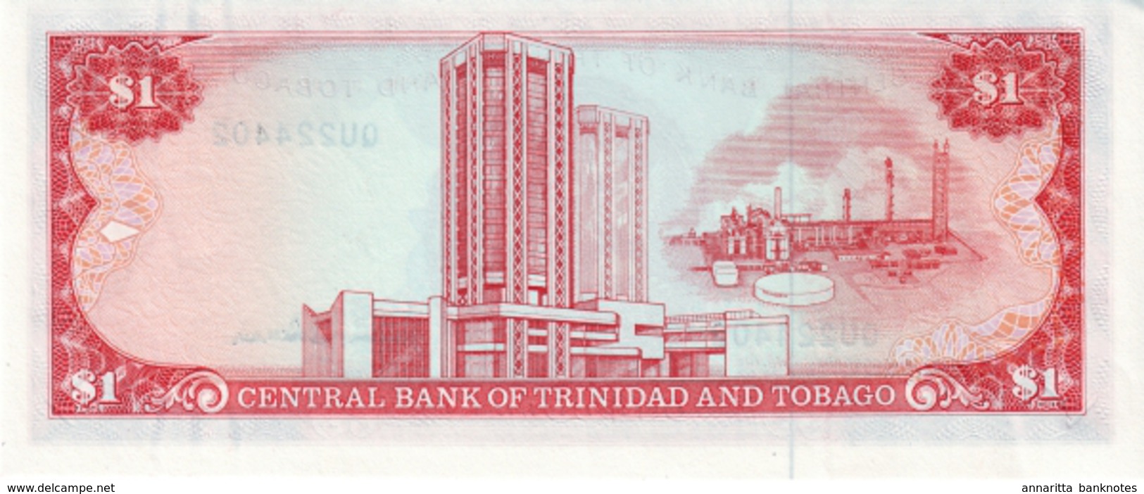 TRINIDAD & TOBAGO 1 DOLLAR ND (1997) P-36d UNC SIGN. DOOKERAN [TT211d] - Trinidad & Tobago