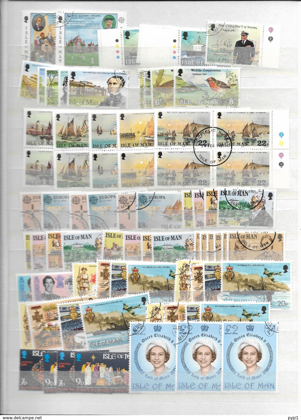 Isle Of Man USED Sets (3 Scans) - Collections (sans Albums)