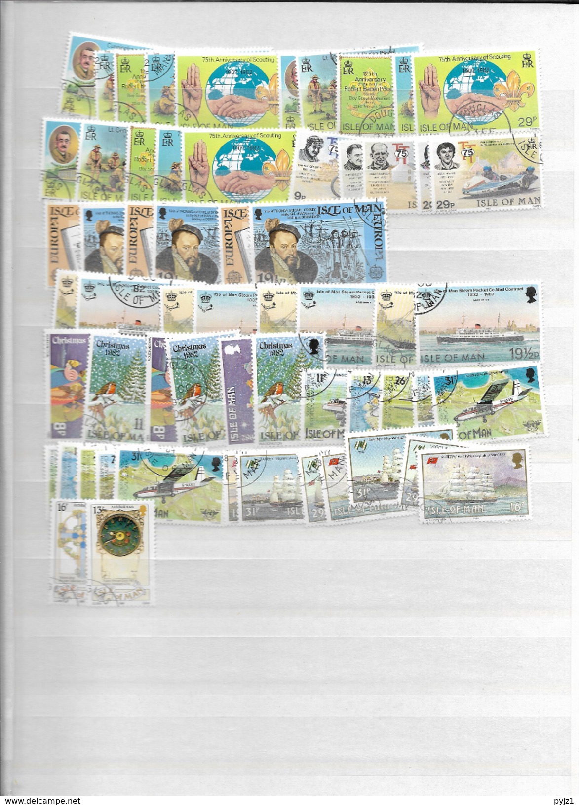 Isle Of Man USED Sets (3 Scans) - Collections (sans Albums)