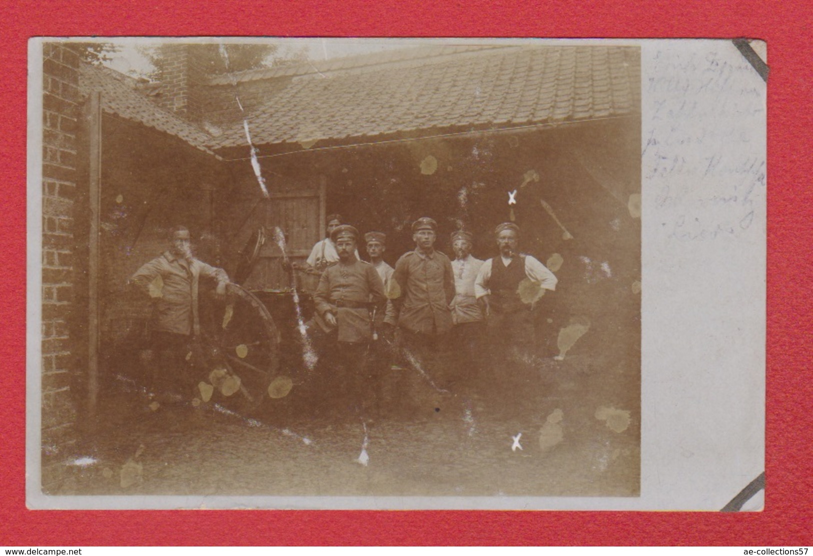 Fontaine  -- Carte Photo --  Groupe De Soldats Allemands Prise à Fontaines - Sonstige & Ohne Zuordnung