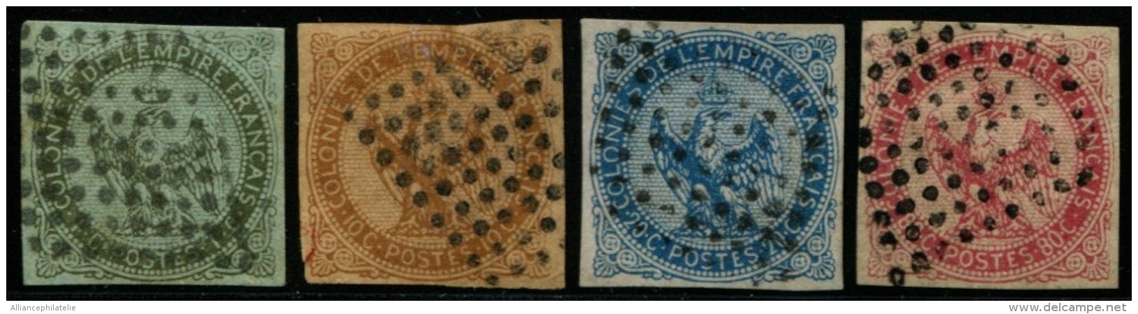 Colonies Générales - N°1, 3/4 Et 6 - TB - Eagle And Crown