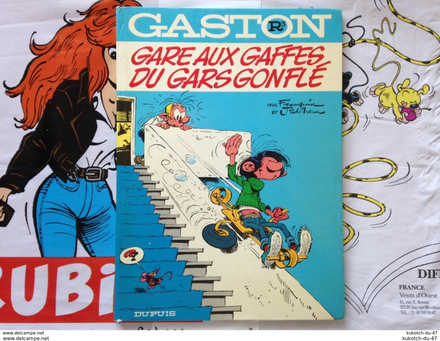 BD Gaston - Gare Aux Gaffes Du Gars Gonflé - Franquin (1977) - Gaston