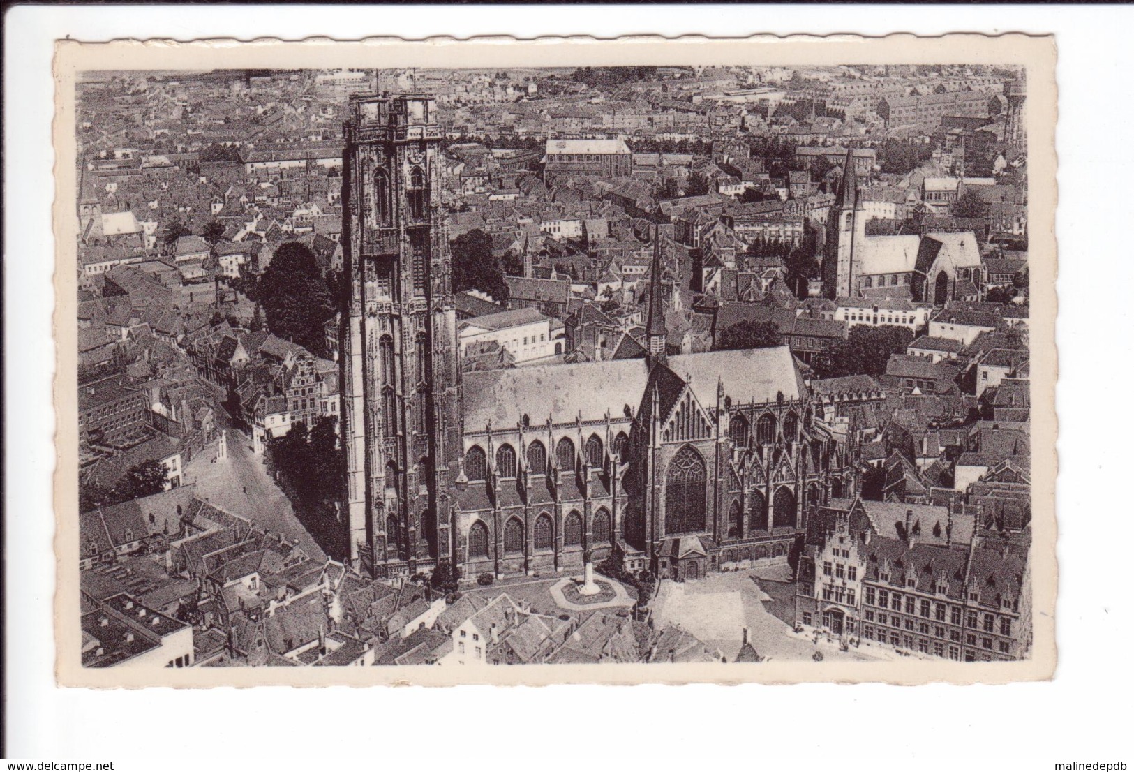 CP Mechelen - Hoofdkerk St. Rombout (Luchtopname) - Mechelen