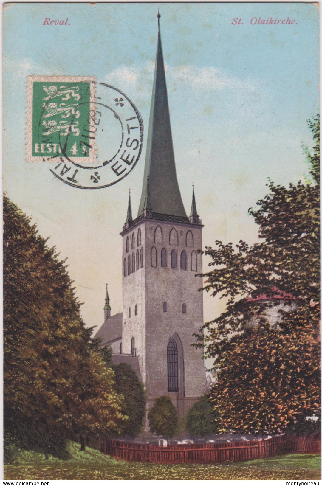 LB 6 : Estonie :  Reval   St.   Olaikirche - Estonie