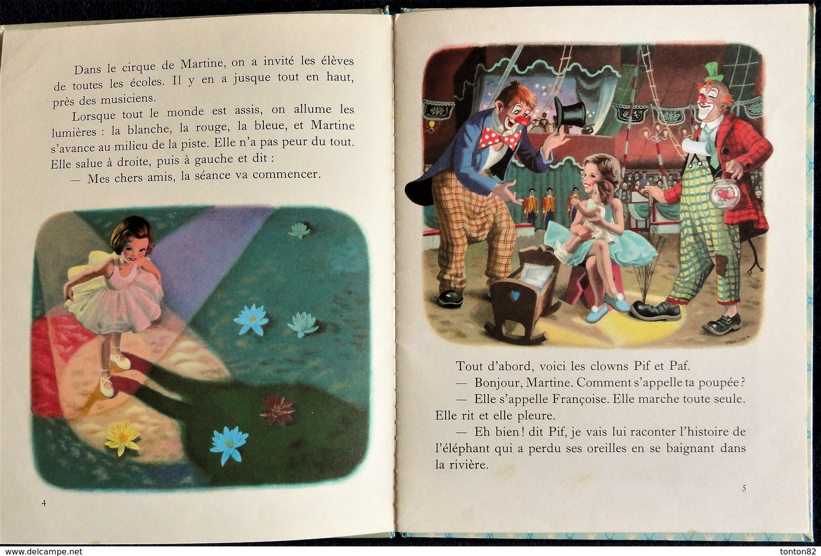 G. Delahaye / M. Marlier - Martine au Cirque - Collection   " Farandole " - Casterman - ( 1966 ) .