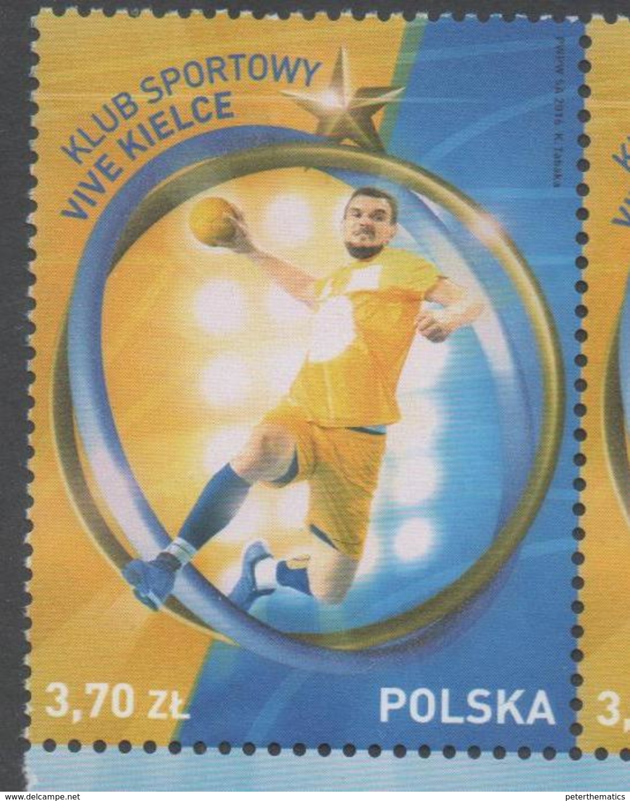 POLAND, 2016, MNH, SPORTS, HANDBALL, VIVE KIELCE CLUB,1v - Handball