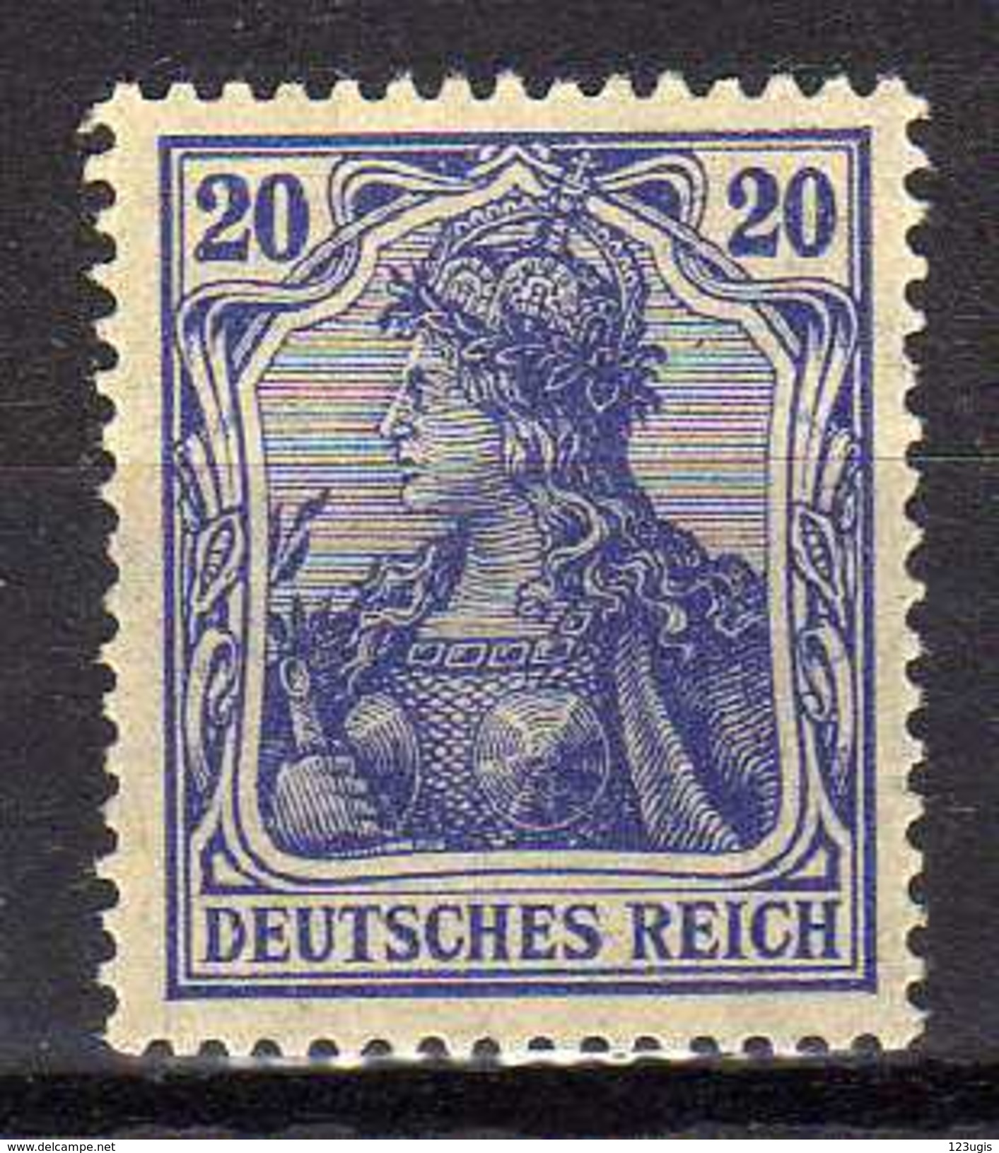 Deutsches Reich, 1915/19, Mi  87 II, ** [180217L] - Ungebraucht