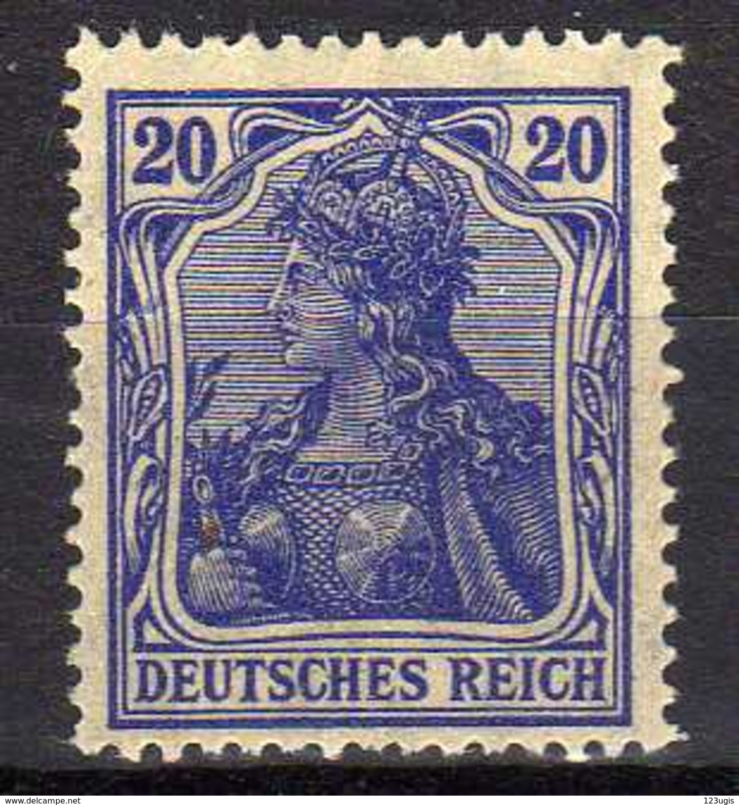 Deutsches Reich, 1915/19, Mi  87 II, ** [180217L] - Ungebraucht