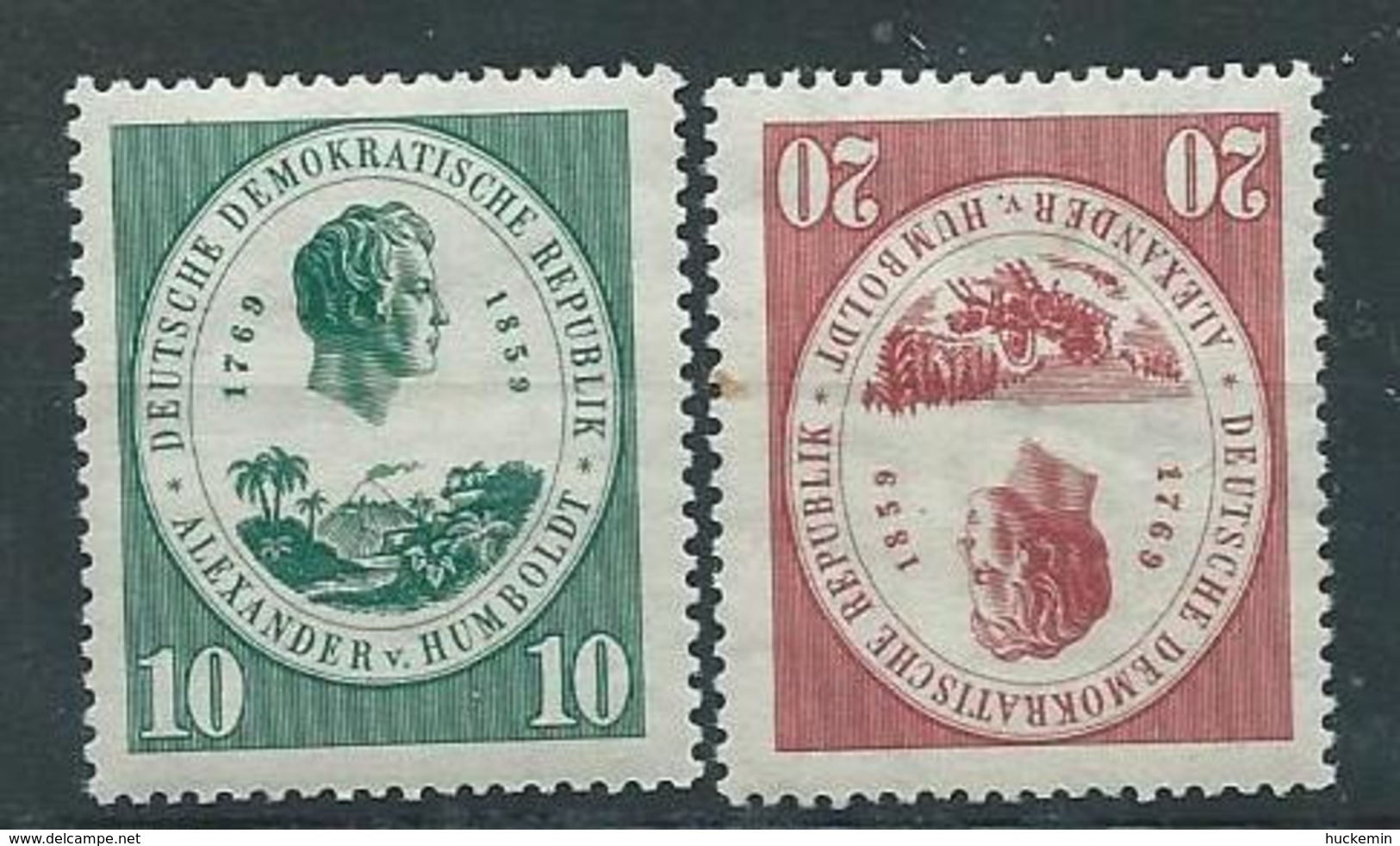 DDR  1959  Mi 684 - 685  100. Todestag Von Alexander Von Homboldt Postfrisch - Ungebraucht