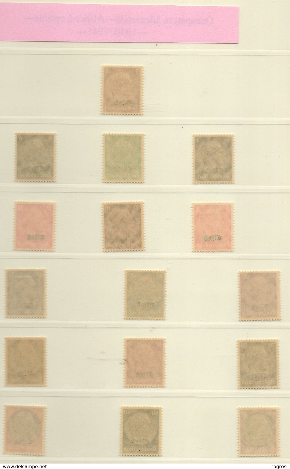 Collection OCCUPATION ALLEMANDE ALSACE-LORRAINE +LEGION DE POLICE FRANCAISE------DETAILS DES FRAIS Au 06 29 68 34 51 - Guerre (timbres De)
