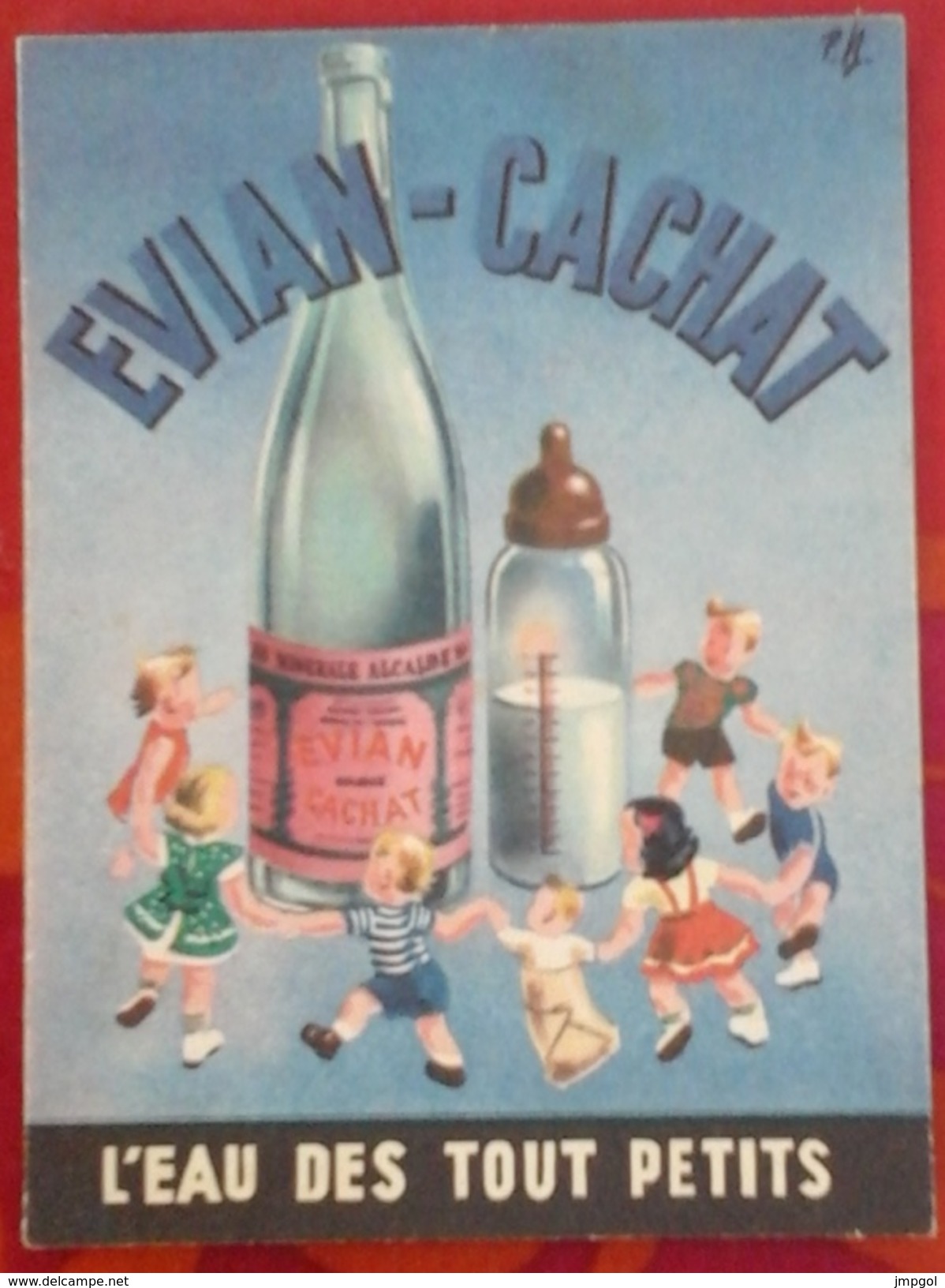 Dépliant 6 Pages Evian Cachat "L'Eau Des Touts Petits' Année 50-60 - Reclame