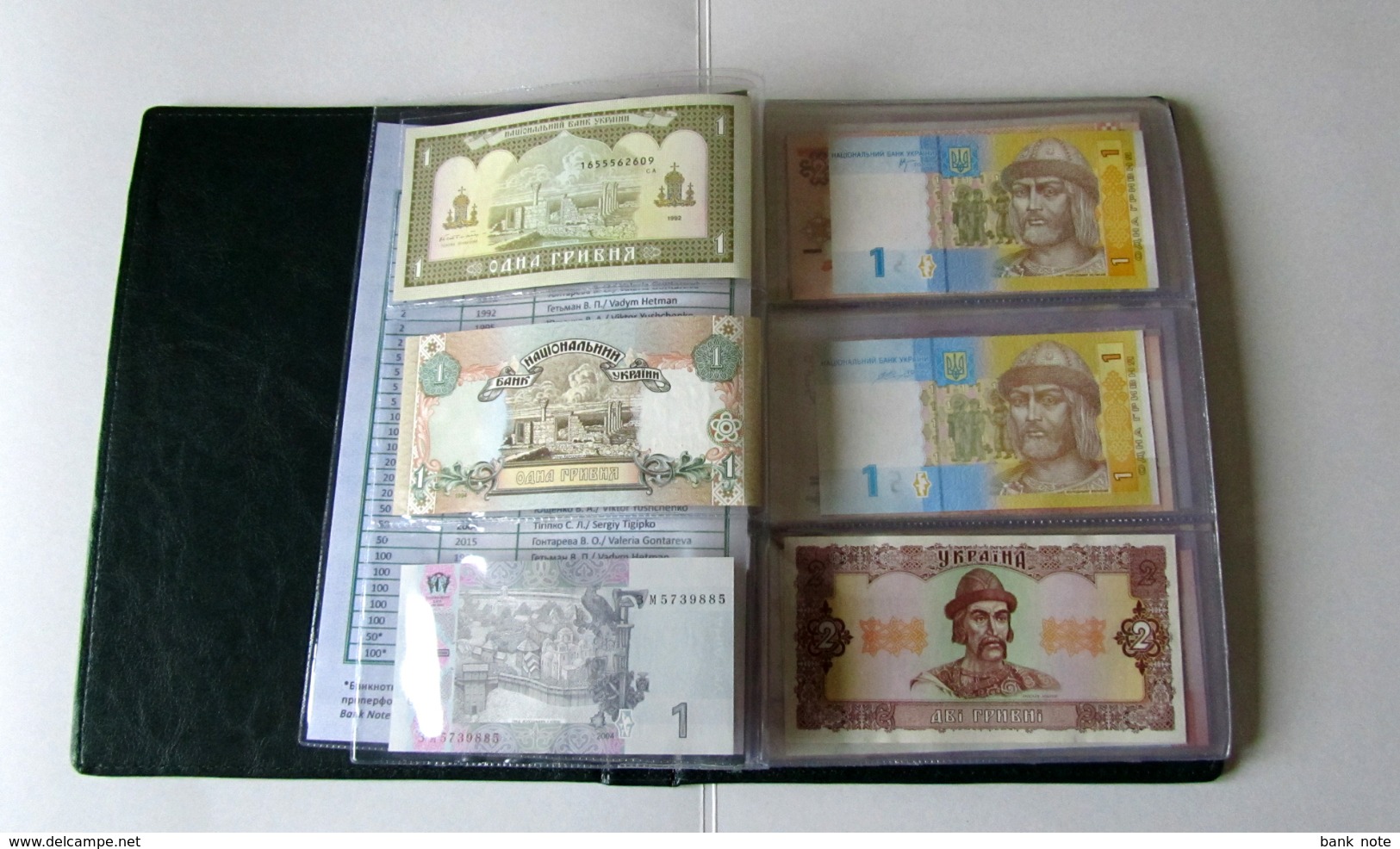 UKRAINE NATIONAL BANK SET 28 BANKNOTES IN ALBUM "20 YEARS OF CURRENCY REFORM" Unc - Oekraïne