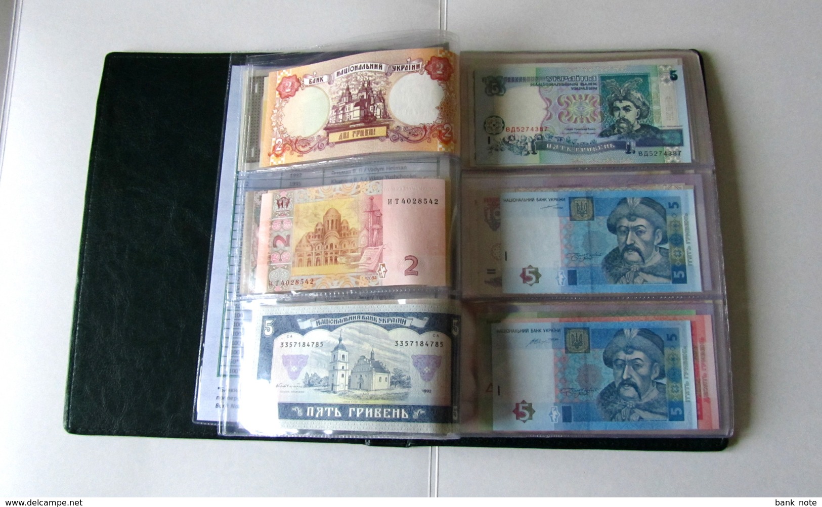 UKRAINE NATIONAL BANK SET 28 BANKNOTES IN ALBUM "20 YEARS OF CURRENCY REFORM" Unc